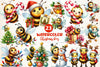 Christmas Bees Clipart Bundle