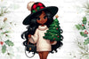 African American Christmas Girl Clipart Bundle 13