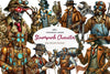 Steampunk Character Clipart Bundle