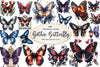 Gothic Spring Butterfly Clipart Bundle