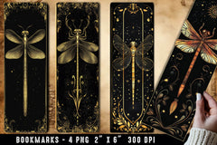 Dragonfly Bookmark Magic Dragonflies 1 - CraftNest - Digital Crafting and Art