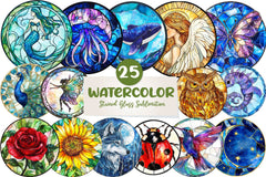 Stained Glass Clipart Bundle - CraftNest - Digital Crafting and Art