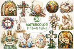 Antique Religious Easter Clipart Bundle 4 - CraftNest - Digital Crafting and Art