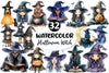 Halloween Cute Witch Clipart Bundle 3