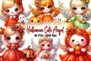 Halloween Cute Angel Clipart Bundle