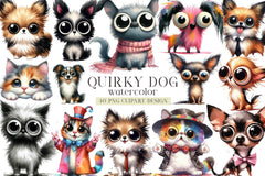 Quirky Dog Clipart Bundle - CraftNest - Digital Crafting and Art