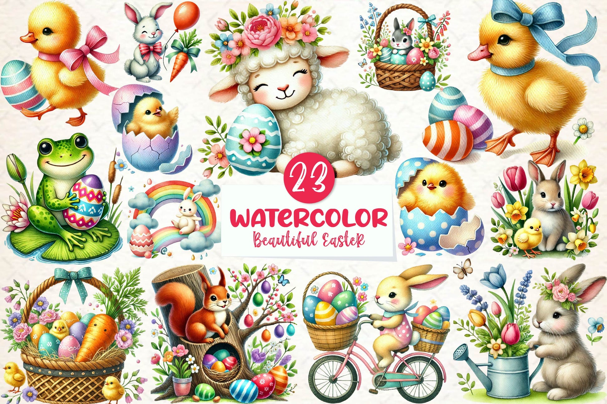 Beautiful Easter Clipart Bundle - CraftNest - Digital Crafting and Art