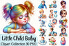 Cute Baby Clipart Bundle