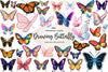 Drawing Butterfly Clipart Bundle