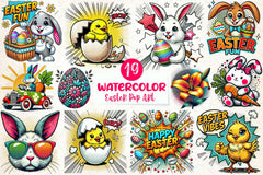 Easter Pop Art Clipart Bundle - CraftNest - Digital Crafting and Art
