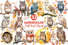 Autumn Owl Clipart Bundle 3