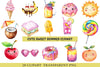 Cute Sweet Summer Clipart Bundle
