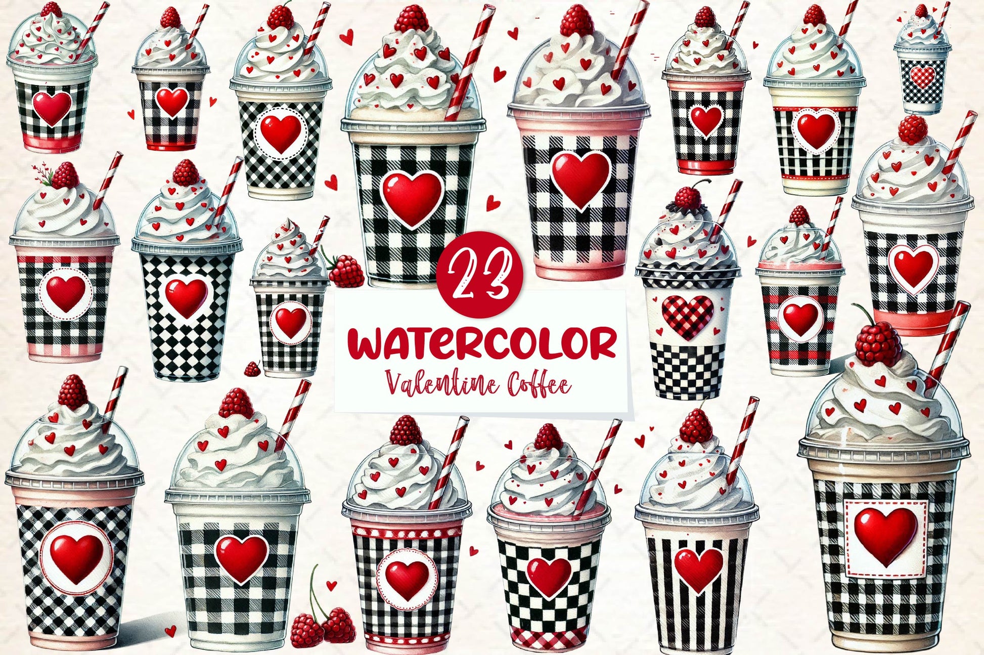 Valentine Day Coffee Clipart Bundle - CraftNest - Digital Crafting and Art