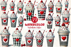 Valentine Day Coffee Clipart Bundle - CraftNest - Digital Crafting and Art
