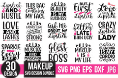 Makeup SVG Bundle 11 - CraftNest - Digital Crafting and Art
