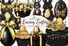 Glitter Luxury Black Easter Clipart Bundle 1
