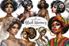 Vintage Black History Month Women's Clipart Bundle