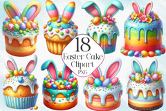 Easter Easter Cake Clipart Bundle - CraftNest - Digital Crafting and Art