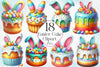 Easter Easter Cake Clipart Bundle