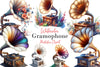 Gramophone Clipart Bundle