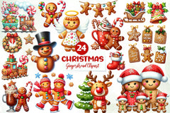 Gingerbread Christmas Clipart Bundle - CraftNest - Digital Crafting and Art