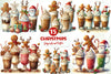 Christmas Gingerbread Coffee Clipart Bundle