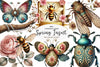 Vintage Spring Insect Clipart Bundle 1