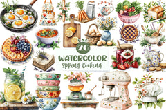 Spring Cooking Clipart Bundle - CraftNest - Digital Crafting and Art