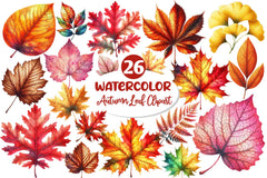 Autumn Leaf Clipart Bundle - CraftNest - Digital Crafting and Art