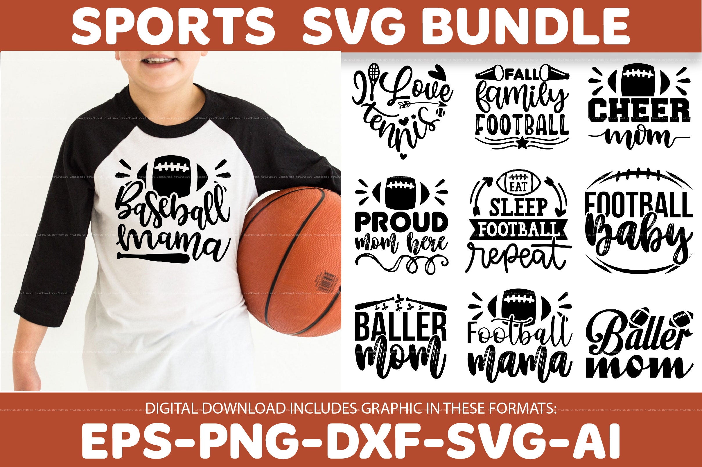 Sports Design SVG Bundle 3