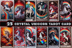 Crystal Unicorn Tarot Card Clipart Bundle - CraftNest - Digital Crafting and Art