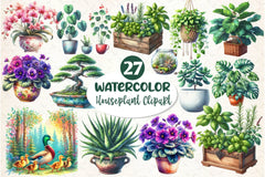 Houseplant Clipart Bundle 3 - CraftNest - Digital Crafting and Art