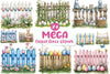 Mega Easter Fence Clipart Bundle