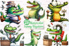 Funny Alligators Clipart Bundle
