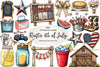 Rustic 4th Of July Clipart Bundle