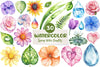 Spring Water Droplets Clipart Bundle