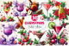 Christmas Cocktail Collection Clipart Bundle 2