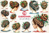 Hair Girl Christmas Clipart Bundle