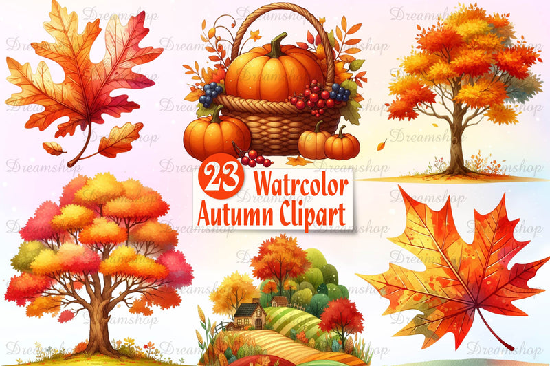 Autumn Clipart Bundle 2 - CraftNest - Digital Crafting and Art