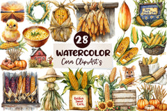 Corn's Clipart Bundle - CraftNest - Digital Crafting and Art