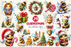 Christmas Bee Clipart Bundle