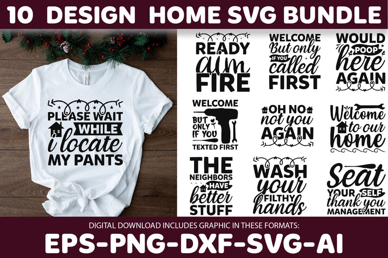 Home And Sign SVG Bundle 1 - CraftNest - Digital Crafting and Art