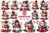 Christmas Hot Cocoa Cup Clipart Bundle
