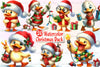 Funny Christmas Duck Clipart Bundle 1