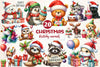 Christmas Birthday Animals Clipart Bundle