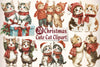 Cat Cute Christmas Clipart Bundle