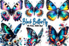 Black Butterfly Clipart Bundle