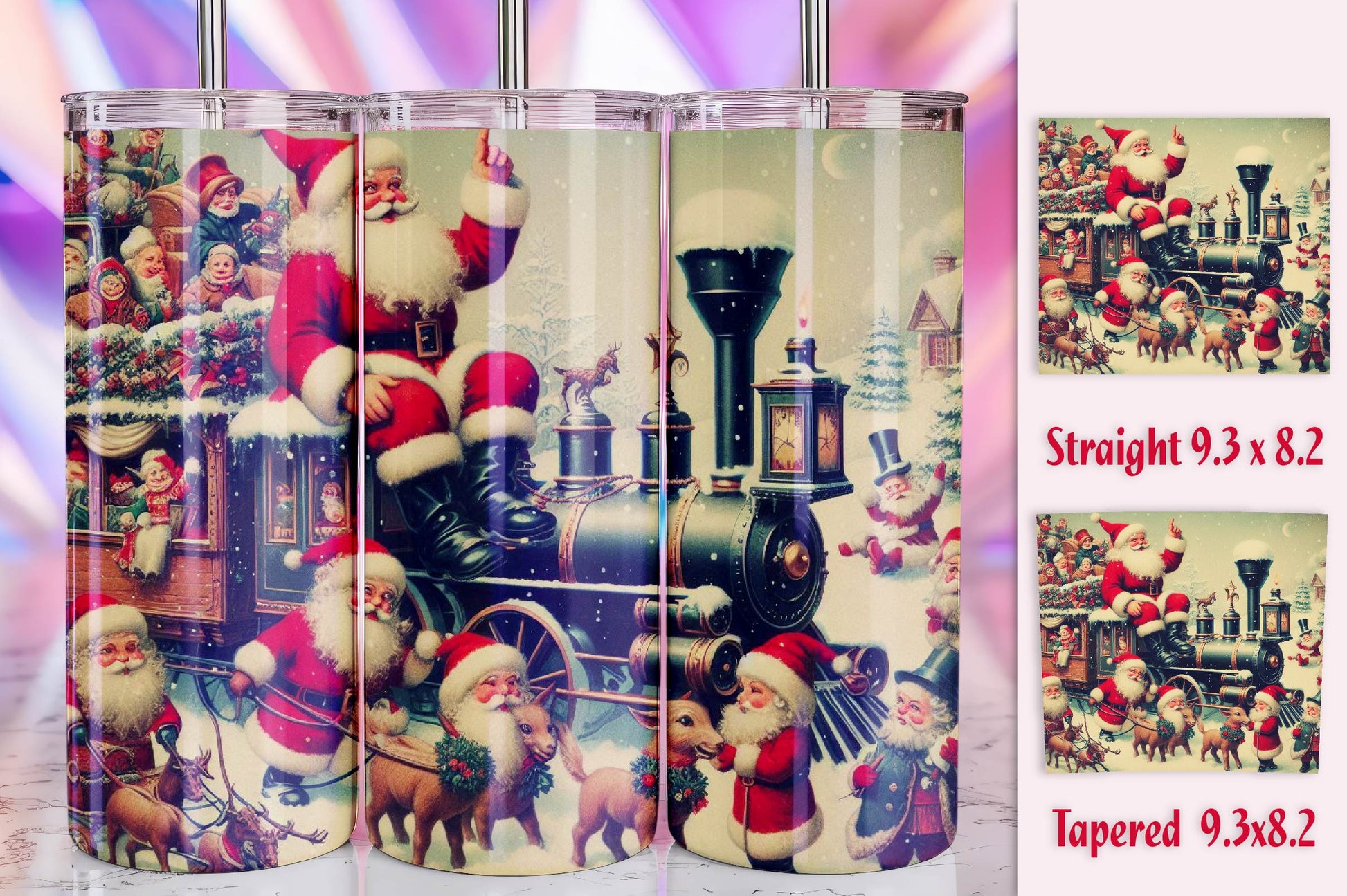 Christmas Santa Tumbler Bundle 10 - CraftNest - Digital Crafting and Art