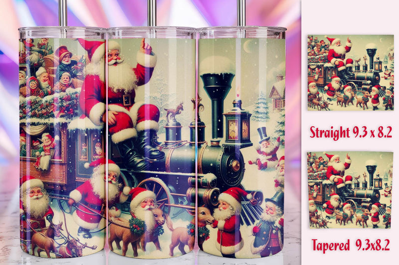 Christmas Santa Tumbler Bundle 10 - CraftNest - Digital Crafting and Art