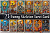 Funny Skeleton Tarot Card Clipart Bundle